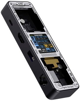 Dockcase USB-C® dokkoló állomás DPB61L-EB Alkalmas (márka): univerzálny beépített kijelző, Töltési f