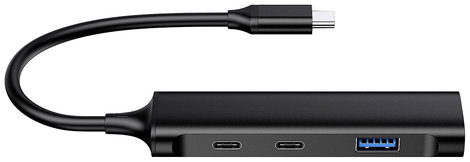 Conceptronic HUBBIES12B 4 port USB-C® (USB 3.1) Multiport hub Fekete 5. kép