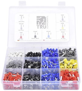 TRU COMPONENTS TC-12888372 Érvéghüvely készlet 0.5 mm², 0.75 mm², 1 mm², 1.5 mm², 2.5 mm², 4 mm², 6 