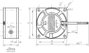 Axiális ventilátor 230 V/AC 14 m³/h 60 x 60 x 30 mm SEPA UF60D23BWH 2. bélyegkép