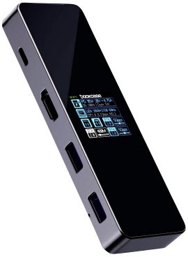 Dockcase USB-C® dokkoló állomás Alkalmas (márka): univerzálny beépített kijelző, Töltési funkcióval,
