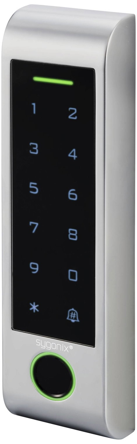 Sygonix SY-6121662 Ujjlenyomat/RFID beléptető rendszer Felületi szerelés 12 V/DC, 18 V/DC IP66 Megvi