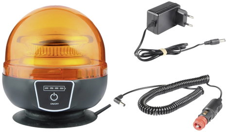 Nicar Körkörös lámpa WL539WB 12 V, 24 V Mágneses talp, Tapadókorongos talp 4. kép