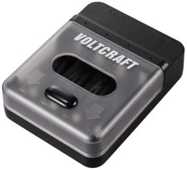 VOLTCRAFT VC-BC4-PB1 Hengeres akku töltő NiMH Ceruza (AA), Mikro (AAA)