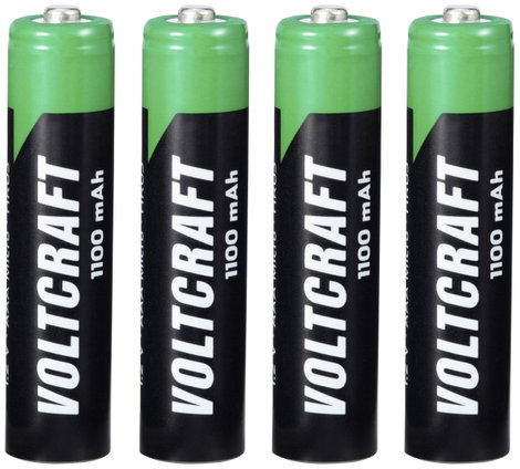 VOLTCRAFT HR03 Mikroakku NiMH 1100 mAh 1.2 V 4 db
