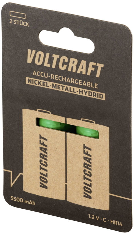 Babyakku VOLTCRAFT HR14 NiMH 1.2 V 5500 mAh 2 db 3. kép