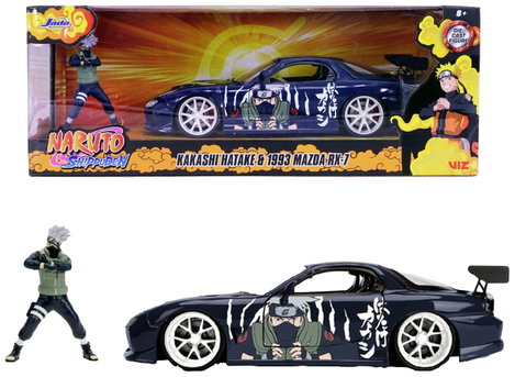 JADA TOYS Naruto 1993 Mazda RX-7 Kész modell Személygépkocsi modell