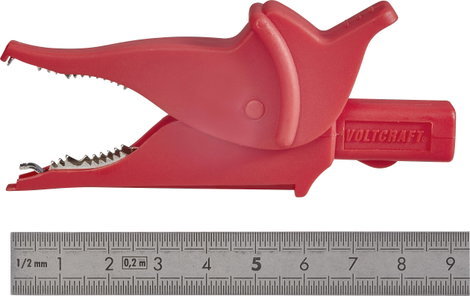 VOLTCRAFT MS-5 Biztonsági mérővezeték készlet lamellás dugó, 4 mm Vizsgáló hegy 1.20 m Fekete, Piros 3. kép