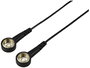 TRU COMPONENTS TC-12356296 ESD földelő kábel Fekete 2.40 m Nyomógomb, 10 mm, Nyomógomb, 10 mm Nyomóg bélyegkép