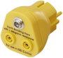 TRU COMPONENTS TC-12277204 Földelő csatlakozó 2x banán aljzat, 1x nyomógomb 10 mm 1 db bélyegkép