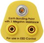 TRU COMPONENTS TC-12277204 Földelő csatlakozó 2x banán aljzat, 1x nyomógomb 10 mm 1 db 3. bélyegkép