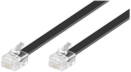 Goobay Telefon Csatlakozókábel [1x RJ12 - 1x RJ12] 6.00 m Fekete