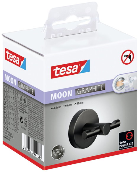 tesa 40594-00000-00 MOON GRAPHITE Kampó Ragasztó Grafit 3. kép
