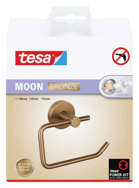 tesa MOON BRONZE Toalettpapír tartó Ragasztó Fém 2. kép