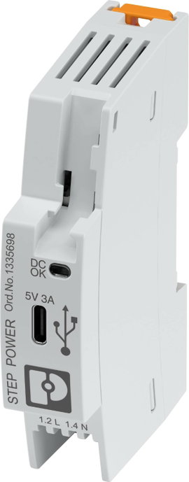 Phoenix Contact STEP3-PS/1AC/5DC/3/PT/USB-C Kalapsínes tápegység 3 A 5 W Tartalom, tartalmi egységek