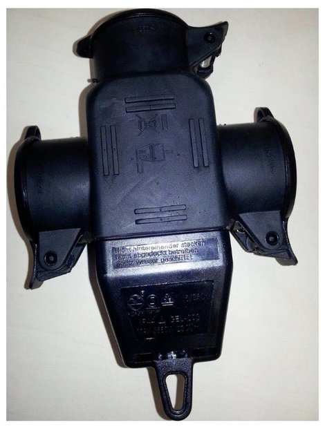 N & L 10195 3 részes alj Gumi 230 V Fekete IP44