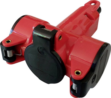 N & L 10191 3 részes alj Termoplaszt 230 V Piros IP20