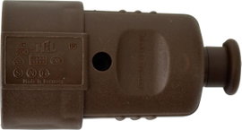 N & L 17262 Védőérintkezős alj Műanyag 230 V Barna