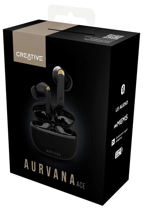 Creative Aurvana Ace In Ear fejhallgató Bluetooth® Fekete Izzadásálló, Vízálló, Elemtöltés kijelzés, 7. kép