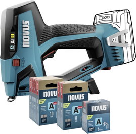 Novus Tools J-550 031-0373 Akkus tűzőgép Kapocs típus 37-es típus, 53-as típus Kapocs hosszúság 6 - 