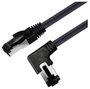 Maxtrack TI51-1L RJ45 Hálózati kábel, patchkábel CAT 8.1 S/FTP 1 m Fekete 90°-ban jobbra hajlított, 2. bélyegkép