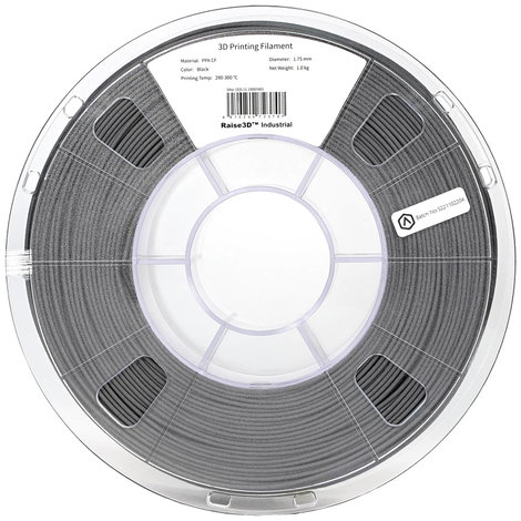 RAISE3D PMRA-1001 Industrial PPA CF 3D nyomtatószál PPA 1.75 mm 1000 g Fekete 1 db