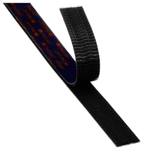 3M Dual Lock SJ3550CF Tépőzár Felragasztható Gombafej (H x Sz) 1 m x 19 mm Fekete méteráru