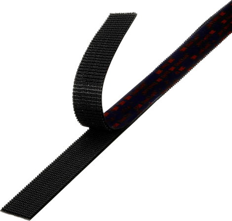 3M Dual Lock SJ3551CF Tépőzár Felragasztható Gombafej (H x Sz) 1 m x 19 mm Fekete méteráru