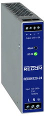 RECOM REDIIN120-24 Kalapsínes tápegység 24 V 5 A 120 W Kimenetek száma:1 x Tartalom, tartalmi egység bélyegkép