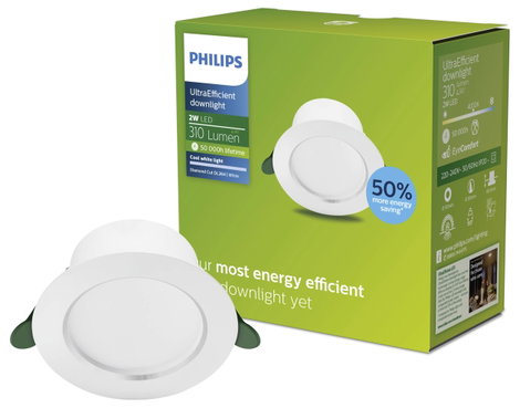 Philips 8720169308107 Diamond Beépíthető lámpa LED 2 W Fehér 2. kép