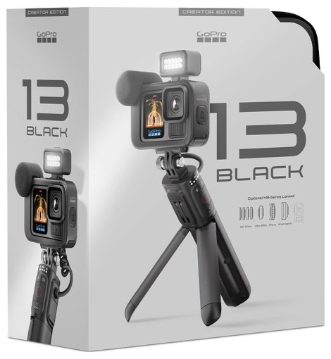 GoPro HERO13 Black Creator Edition Akciókamera 5.3K, 4K, 2.7K, Full HD, Bluetooth, Kettős kijelző, É 7. kép