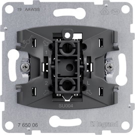 Legrand 1 db Betét Váltókapcsoló Fémes , Fekete 765006