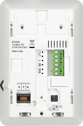 Bticino CLASSE100 A16E Audio belső rész 2 drótos Beltéri egység Fehér