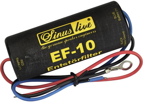 Autórádió zavarszűrő 12V 10A, Sinuslive EF-10 2. kép