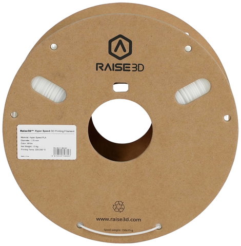 RAISE3D SPRA-1012 Hyper Speed White PLA 3D nyomtatószál PLA műanyag Fehér 1 db 2. kép