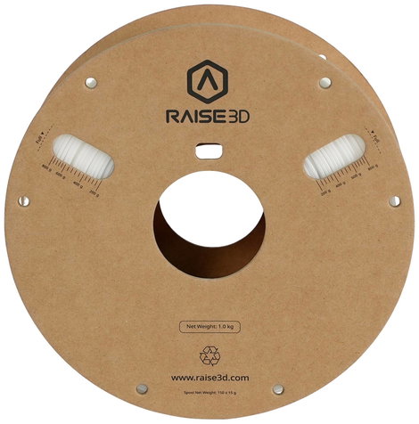 RAISE3D SPRA-1012 Hyper Speed White PLA 3D nyomtatószál PLA műanyag Fehér 1 db 3. kép