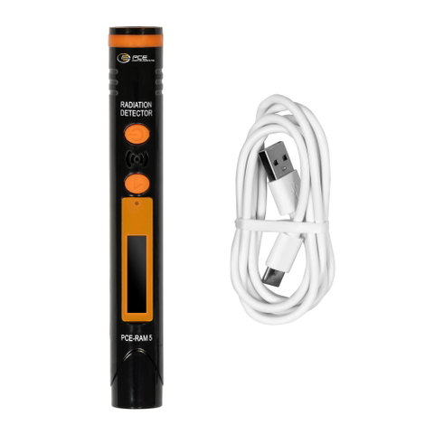 Geiger-Müller számláló (Röntgen, Béta, Gamma) PCE Instruments PCE-RAM 5 5. kép