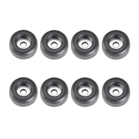 Hangfal gumiláb készlet Ø 25 x 11 mm, 8 részes, Mc Crypt 304435
