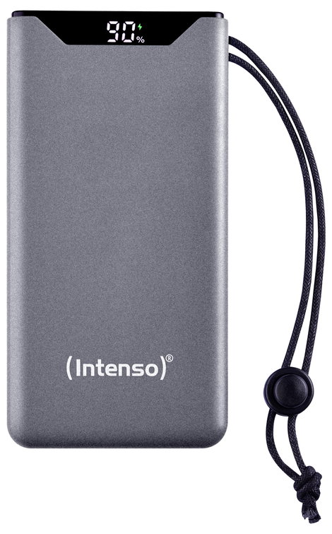 Intenso F10000 Powerbank 10000 mAh Quick Charge, Power Delivery LiPo USB-A, USB-C® Szürke állapotjel 3. kép