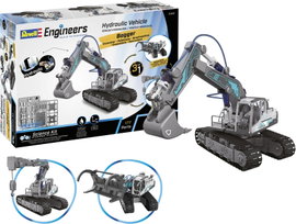 Revell Engineers 21305 Hydraulic Excavator 3in1 1:24 Elektro RC funkció modell építőkészlet