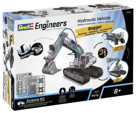 Revell Engineers 21305 Hydraulic Excavator 3in1 1:24 Elektro RC funkció modell építőkészlet 6. kép