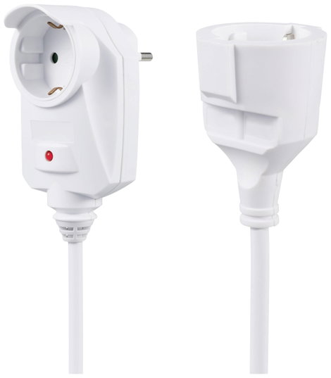 Sygonix SY-6248190 Áram Hosszabbítókábel 16 A Fehér 1.50 m H05VV-F 3G 1,5 mm² 2. kép