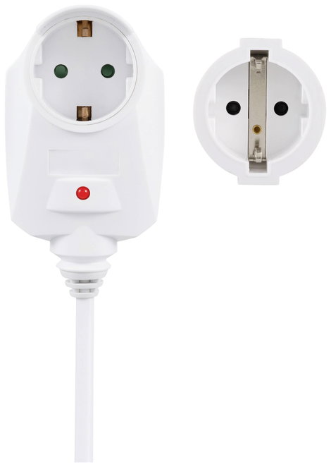 Sygonix SY-6248190 Áram Hosszabbítókábel 16 A Fehér 1.50 m H05VV-F 3G 1,5 mm² 3. kép