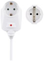 Sygonix SY-6248190 Áram Hosszabbítókábel 16 A Fehér 1.50 m H05VV-F 3G 1,5 mm² 3. bélyegkép