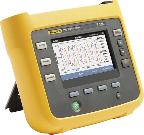 Fluke 1736/B hálózat analizáló készülék 3 fázisú adatgyűjtő funkcióval 3. kép