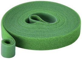 TRU COMPONENTS T24CA061 Tépőzár Kötegeléshez Bolyhos és horgos fél (H x Sz) 5 m x 15 mm Zöld 5 m
