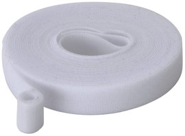 TRU COMPONENTS T24CA064 Tépőzár Kötegeléshez Bolyhos és horgos fél (H x Sz) 5 m x 15 mm Fehér 5 m