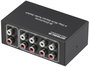 SpeaKa Professional 1+4 port RCA audio switch Audio csatlakozóval 2. bélyegkép