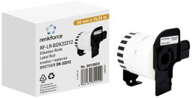 Renkforce Etikett tekercs 62 mm x 15.24 m Papír Fehér 15.24 m Véglegesen tapadó RF-6027846 Végtelení