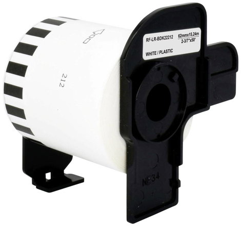 Renkforce Etikett tekercs 62 mm x 15.24 m Papír Fehér 15.24 m Véglegesen tapadó RF-6027846 Végtelení 2. kép